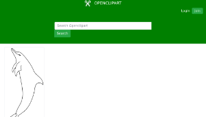 openclipart圖庫：Dolphin-資源代表圖