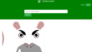 openclipart圖庫：Angry Hippo縮圖