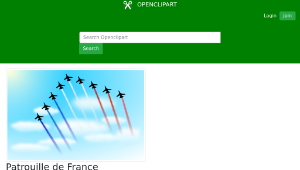 openclipart圖庫：Patrouille de France (fixed)-資源代表圖