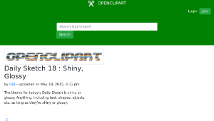 openclipart圖庫：Daily Sketch 18 : Shiny, Glossy