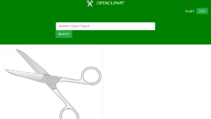 openclipart圖庫：Metal Scissors-資源代表圖