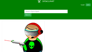 openclipart圖庫：VR / computer gamer