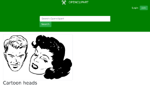 openclipart圖庫：Cartoon heads