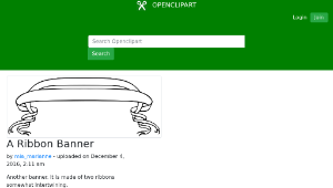 openclipart圖庫：A Ribbon Banner