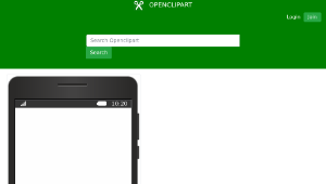 openclipart圖庫：Black Smart Phone