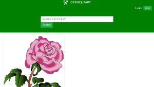 openclipart圖庫：Rose in colors