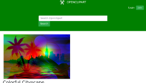 openclipart圖庫：Colorful Cityscape