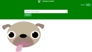 openclipart圖庫：Pug Face-資源代表圖