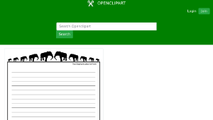 openclipart圖庫：Thai Elephant Letter Art Form-資源代表圖