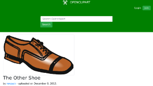 openclipart圖庫：The Other Shoe-資源代表圖