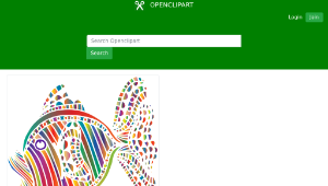 openclipart圖庫：Abstract Colorful Fish 6-資源代表圖