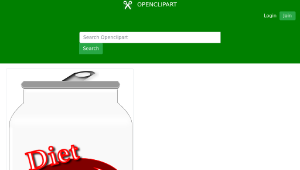 openclipart圖庫：Diet Soda (Aluminum Can)-資源代表圖