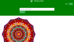 openclipart圖庫：Fire mandala
