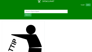 openclipart圖庫：STOP TTIP