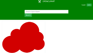 openclipart圖庫：big red cloud
