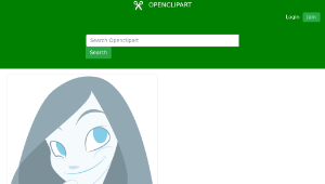 openclipart圖庫：Cartoon Lady-資源代表圖