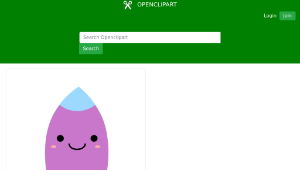 openclipart圖庫：Kawaii Rocket縮圖