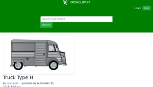 openclipart圖庫：Truck Type H