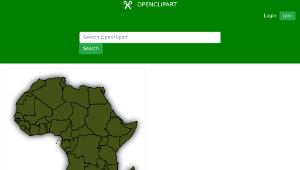 openclipart圖庫：Basic Africa Map-資源代表圖