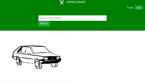 openclipart圖庫：sylwetka FSO Polonez