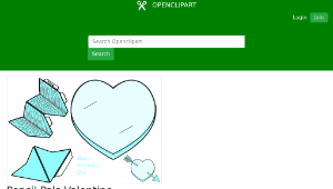 openclipart圖庫：Pencil Pals Valentine Pencil-資源代表圖