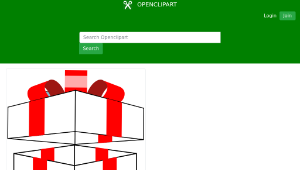 openclipart圖庫：gift box縮圖