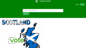 openclipart圖庫：Scotland Vote