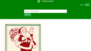 openclipart圖庫：Santa Waving-資源代表圖