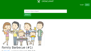 openclipart圖庫：Family Barbecue (#1)