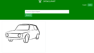 openclipart圖庫：sylwetka FSO Syrena 110