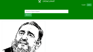 openclipart圖庫：Fidel Castro