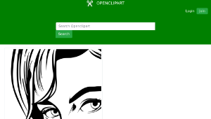 openclipart圖庫：Pop Art Female Illustration-資源代表圖