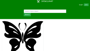 openclipart圖庫：Butterfly Silhouette-資源代表圖