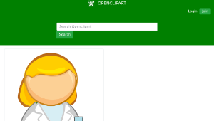 openclipart圖庫：Laboratory worker-資源代表圖