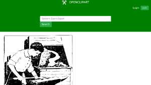 openclipart圖庫：Female Blacksmith
