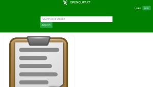 openclipart圖庫：Paste Icon