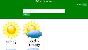openclipart圖庫：Weather Chart