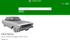 openclipart圖庫：Ford Falcon縮圖