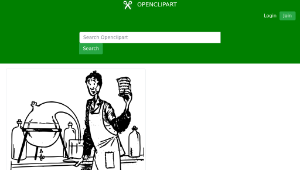 openclipart圖庫：Scientist in Lab