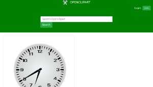 openclipart圖庫：Twenty Minutes Before Seven - 6:40