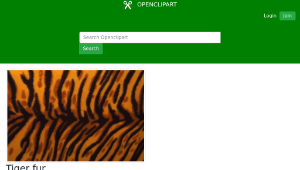 openclipart圖庫：Tiger fur縮圖