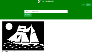 openclipart圖庫：Sailing ship縮圖