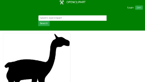 openclipart圖庫：Llama
