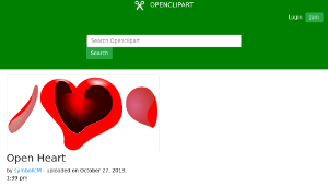 openclipart圖庫：Open Heart