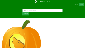 openclipart圖庫：Wolf pumpkin縮圖