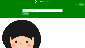 openclipart圖庫：girl1