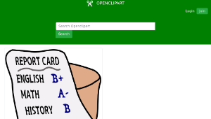 openclipart圖庫：Report Card