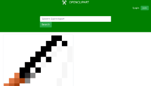 openclipart圖庫：Pixel Fishing Pole