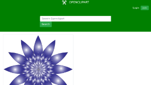 openclipart圖庫：Chromatic Flower 8 No Background