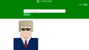 openclipart圖庫：Bill Clinton